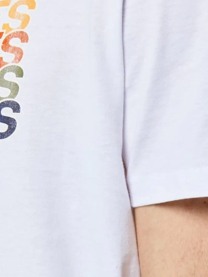 Футболка JORBRADY TEE SS CREW NECK SN 12205503-Bright White-Fit:STD/SOLID Jack&Jones S Білий 12205503-Bright White-Fit фото 3 — інтернет-магазин Tapok