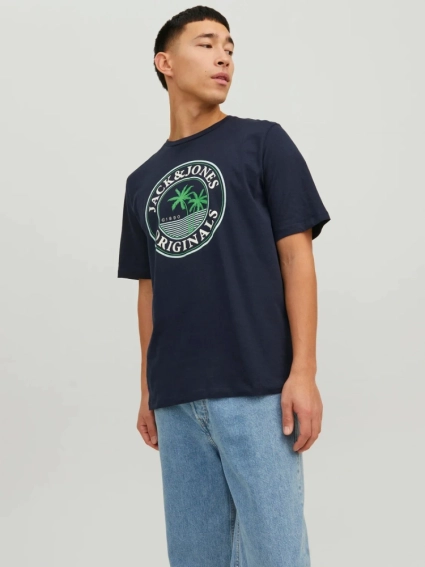 Футболка JORCODY SUMMER TEE SS CREW NECK 12235154-Navy Blazer Jack&amp;Jones L Темно-синий 12235154-Navy Blazer фото 1 — интернет-магазин Tapok