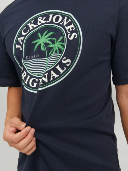 Футболка JORCODY SUMMER TEE SS CREW NECK 12235154-Navy Blazer Jack&amp;Jones L Темно-синий 12235154-Navy Blazer фото 4 — интернет-магазин Tapok