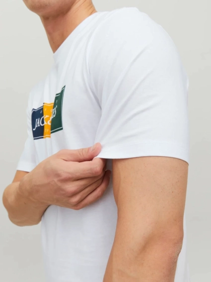 Футболка JORCODYY TEE SS CREW NECK SN 12228542-Bright White Jack&amp;Jones L Белый 12228542-Bright White фото 3 — интернет-магазин Tapok