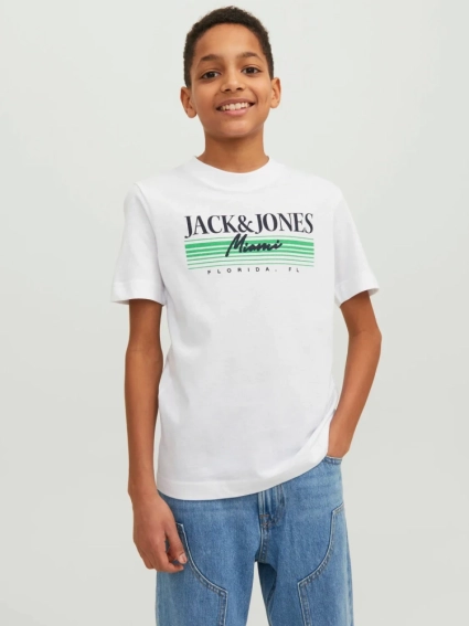 Футболка JORPALMA BRANDING TEE SS CREW NECK JNR 12235498-Bright White Jack&amp;Jones 140 Белый 12235498-Bright White-Pri фото 1 — интернет-магазин Tapok