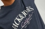Футболка JORPALMA BRANDING TEE SS CREW NECK JNR 12235498-Navy Blazer Jack&Jones 140 Темно-синій 12235498-Navy Blazer-Prin Фото 3