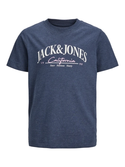Футболка JORPALMA BRANDING TEE SS CREW NECK JNR 12235498-Navy Blazer Jack&Jones 140 Темно-синій 12235498-Navy Blazer-Prin фото 5 — інтернет-магазин Tapok