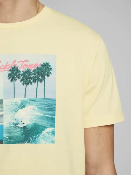 Футболка JORSUITE TEE SS CREW NECK 12171675 Flan Jack&amp;Jones XL Желтый 12171675Flan фото 4 — интернет-магазин Tapok