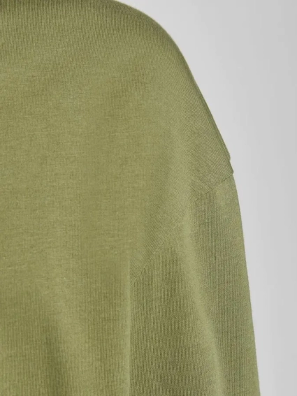 Футболка JORWORLDS TEE LS CREW NECK 12196539-Martini Olive-Fit:RELAXED Jack&Jones L Зелений 12196539-Martini Olive-Fi фото 4 — інтернет-магазин Tapok