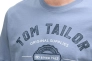 Футболка LOGO TEE MEN&#39;S T-SHIRT 1037735-37533 Tom Tailor L Голубой 1037735-37533 Фото 3