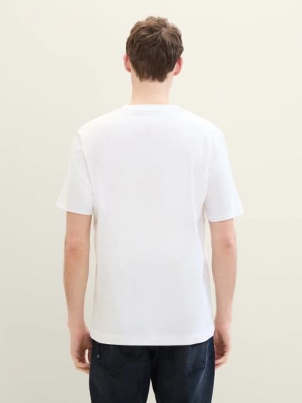 Футболка LOGO TEXT TEE 1041798ХХ20000 Tom Tailor L Білий 1041798ХХ20000 фото 2 — інтернет-магазин Tapok