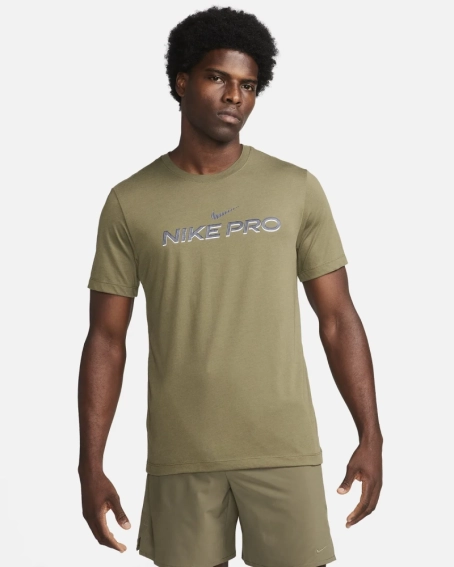 Футболка M NK DF TEE DB NIKE PRO FJ2393-222 Nike L Хаки FJ2393-222 фото 1 — интернет-магазин Tapok