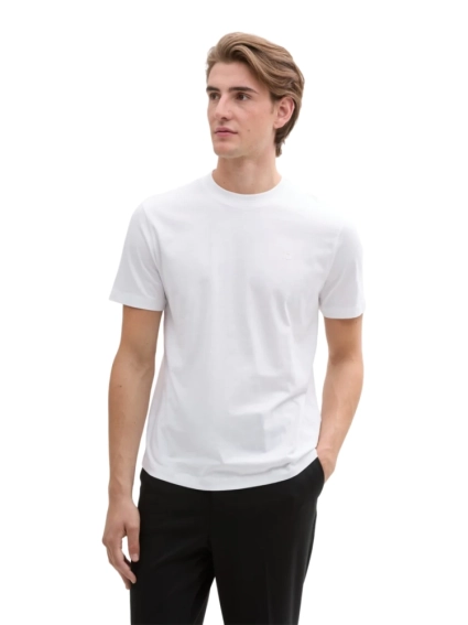 Футболка Men&#39;s Denim Slim Fit T-Shirt 1037655-10991 Tom Tailor L Белый 1037655-10991 фото 1 — интернет-магазин Tapok