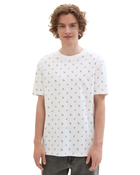 Футболка Men&#39;s DENIM T-shirt 1042069ХХ35505 Tom Tailor L Белый 1042069ХХ35505 фото 1 — интернет-магазин Tapok