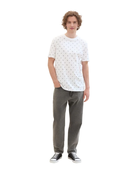 Футболка Men&#39;s DENIM T-shirt 1042069ХХ35505 Tom Tailor L Белый 1042069ХХ35505 фото 4 — интернет-магазин Tapok