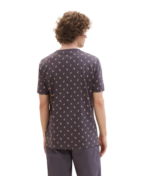 Футболка Men&#39;s DENIM T-shirt 1042069ХХ35506 Tom Tailor L Темно-коричневый 1042069ХХ35506 фото 2 — интернет-магазин Tapok