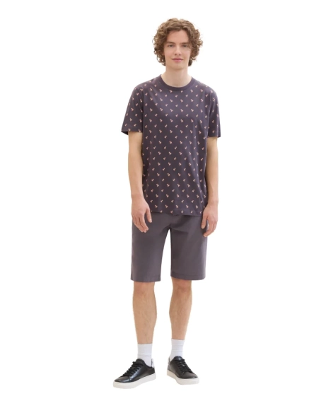 Футболка Men&#39;s DENIM T-shirt 1042069ХХ35506 Tom Tailor L Темно-коричневый 1042069ХХ35506 фото 4 — интернет-магазин Tapok