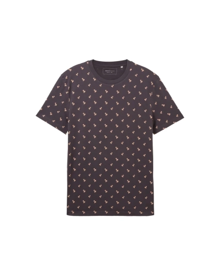 Футболка Men&#39;s DENIM T-shirt 1042069ХХ35506 Tom Tailor L Темно-коричневый 1042069ХХ35506 фото 5 — интернет-магазин Tapok