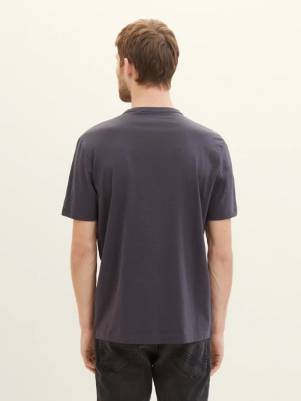 Футболка Men's Short Sleeve Shirt 1040821-10899 Tom Tailor M Темно-сірий 1040821-10899 фото 2 — інтернет-магазин Tapok