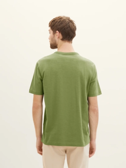 Футболка Men's Short Sleeve Shirt 1040821-21586 Tom Tailor L Зелений 1040821-21586 фото 2 — інтернет-магазин Tapok