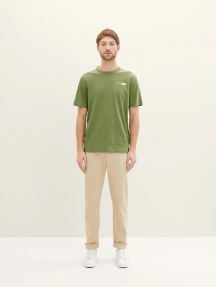 Футболка Men's Short Sleeve Shirt 1040821-21586 Tom Tailor L Зелений 1040821-21586 фото 4 — інтернет-магазин Tapok