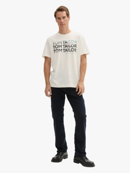 Футболка Men&#39;s T-Shirt 1044032-10332 Tom Tailor L Белый 1044032-10332 фото 4 — интернет-магазин Tapok