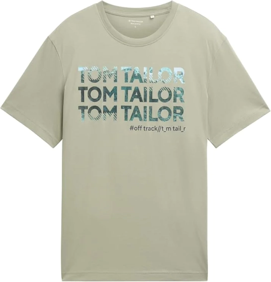 Футболка Men&#39;s T-Shirt 1044032-15615 Tom Tailor L Фисташковая 1044032-15615 фото 4 — интернет-магазин Tapok