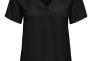Футболка ONLAVA S/S V-NECK MIX WOVEN TOP JRS 15224916 Black ONLY S Чорний 15224916Black Фото 1
