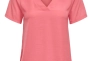 Футболка ONLAVA S/S V-NECK MIX WOVEN TOP JRS 15224916 Tea Rose ONLY S Розовий 15224916TeaRose Фото 1