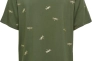 Футболка ONLFLORA S/S FOIL TOP JRS 15273576-Olive Night-Detail:Gun metal foil ONLY L Хаки 15273576-Olive Night-Deta Фото 2