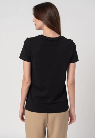 Футболка ONLFREYA FOIL S/S T-SHIRTS JRS 15232012 Black ONLY S Черный 15232012Black фото 2 — интернет-магазин Tapok