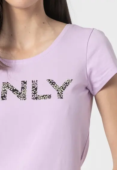 Футболка ONLHELENE FLOWER S/S T-SHIRT JRS 15232019 Orchid Bloom ONLY L Бузковий 15232019OrchidBloom фото 3 — інтернет-магазин Tapok