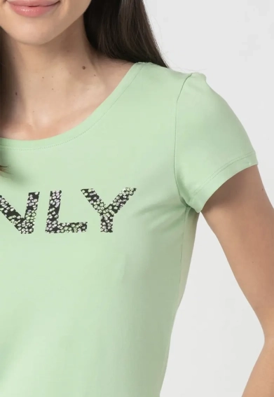 Футболка ONLHELENE FLOWER S/S T-SHIRT JRS 15232019 Sprucestone ONLY M Фісташковий 15232019Sprucestone фото 3 — інтернет-магазин Tapok