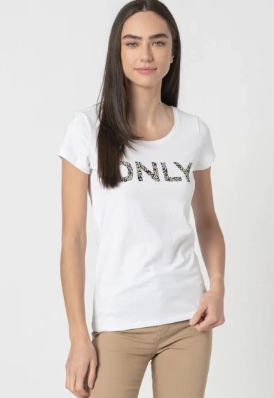Футболка ONLHELENE FLOWER S/S T-SHIRT JRS 15232019 White ONLY L Білий 15232019White фото 1 — інтернет-магазин Tapok