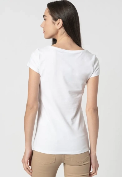 Футболка ONLHELENE FLOWER S/S T-SHIRT JRS 15232019 White ONLY L Білий 15232019White фото 2 — інтернет-магазин Tapok