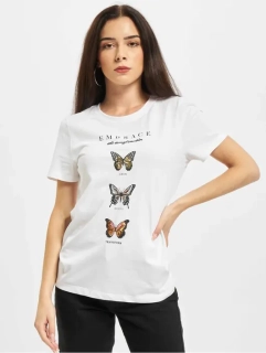 Футболка ONLKITA LIFE REG S/S BUTTERFLY BOX JRS 15235745-Bright White-Print: EMBRACE ONLY M Белый 15235745-Bright White-Pri