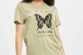 Футболка ONLKITA LIFE REG S/S BUTTERFLY BOX JRS 15235745-Tea-Print: FLY ONLY M Хаки 15235745-Tea-Print:FLY Фото 1