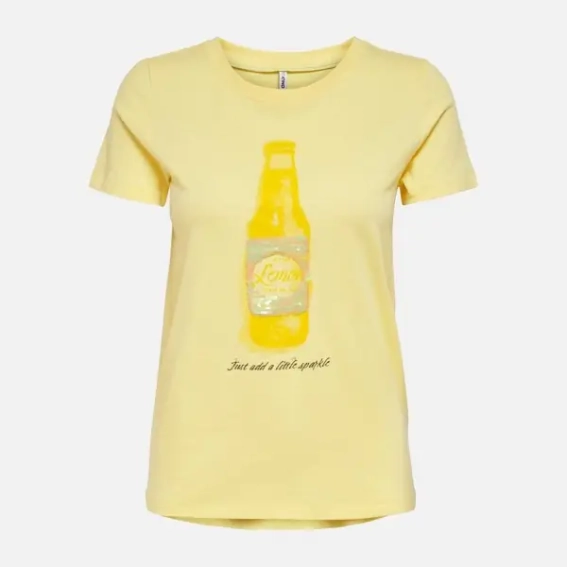 Футболка ONLKITA LIFE REG S/S SEQ TOP BOX JRS 15229226 Sunshine SODA ONLY S Желтый 15229226SunshineSODA фото 1 — интернет-магазин Tapok