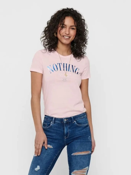 Футболка ONLKITA LIFE REG S/S STATEMENT TOP JRS 15225849 Ballerina ONLY S Кремовая 15225849Ballerina фото 3 — интернет-магазин Tapok