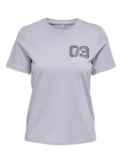 Футболка ONLKITA REG S/S COLLEGE TOP BOX JRS 15249486-Cosmic Sky-Print:3 ONLY L Сиреневый 15249486-Cosmic Sky-Print фото 1 — интернет-магазин Tapok