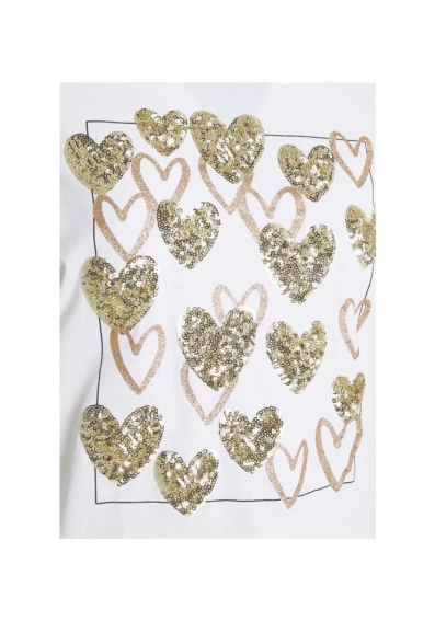 Футболка ONLKITA REG S/S LEAF/MOON TOP BOX JRS 15246473-Bright White-Print: GOLD HEARTS SQUARE ONLY L 15246473-Bright White-Pri фото 2 — интернет-магазин Tapok