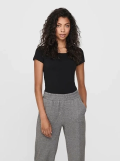 Футболка ONLLIVE LOVE LIFE S/S ONECK TOP NOOS JRS 15205059-Black ONLY S Черный 15205059-Black