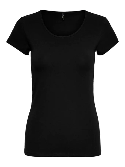 Футболка ONLLIVE LOVE LIFE S/S ONECK TOP NOOS JRS 15205059-Black ONLY S Чорний 15205059-Black фото 4 — інтернет-магазин Tapok