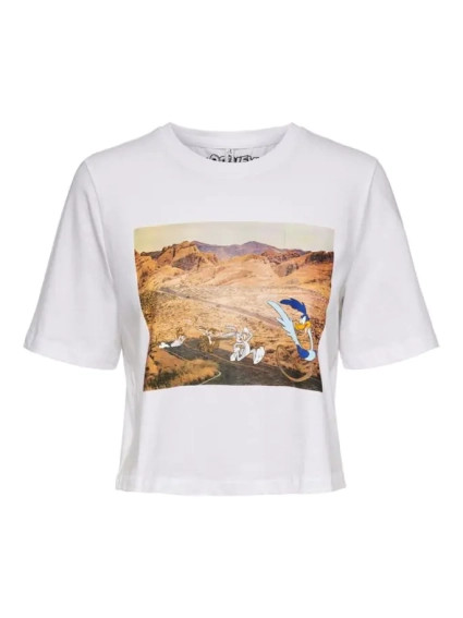 Футболка ONLLOONEY TUNES LIFE S/S TOP BOX JRS 15229462 Bright White ONLY XS Белый 15229462BrightWhite фото 1 — интернет-магазин Tapok