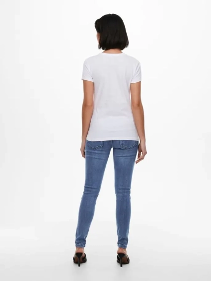 Футболка ONLLOVE LIFE FIT S/S TOP BOX JRS 15226018 White HEART ONLY M Білий 15226018WhiteHEART фото 4 — інтернет-магазин Tapok