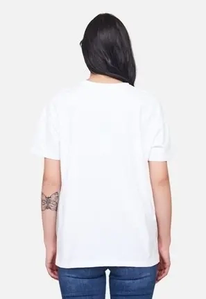 Футболка ONLMARY S/S OVERSIZE TOP JRS 15254406-Bright White-Print:HAT ONLY S Белый 15254406-Bright White-Pri фото 4 — интернет-магазин Tapok