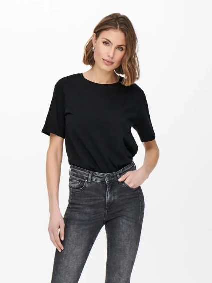 Футболка ONLNEW ONLY LIFE S/S TEE JRS NOOS 15256961-Black ONLY M Черный 15256961-Black фото 3 — интернет-магазин Tapok
