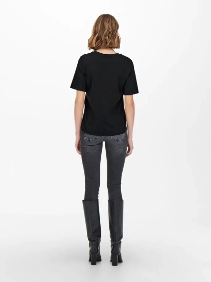 Футболка ONLNEW ONLY LIFE S/S TEE JRS NOOS 15256961-Black ONLY M Черный 15256961-Black фото 4 — интернет-магазин Tapok