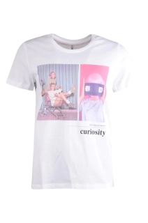 Футболка ONLRUBY LIFE REG S/S TOP BOX JRS 15215291 White Curiosit ONLY M Белый 15215291WhiteCuriosit