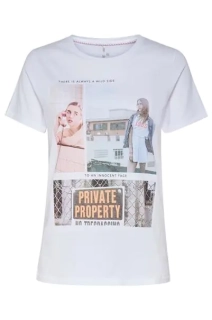 Футболка ONLRUBY LIFE REG S/S TOP BOX JRS 15215291 White Wild ONLY L Белый 15215291WhiteWild