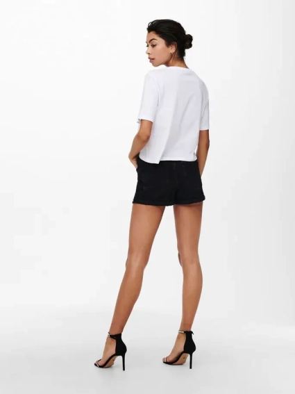 Футболка ONLSMILEY LIFE S/S TOP BO 15232818 Bright White GOOD ONLY L Белый 15232818BrightWhiteGOOD фото 3 — интернет-магазин Tapok