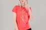 Футболка ONPMAHANA REG SS TEE 15245022-Spiced Coral-Detail:Melange w. Gold Foil Only Play XL Коралов 15245022-Spiced Coral-Det Фото 1