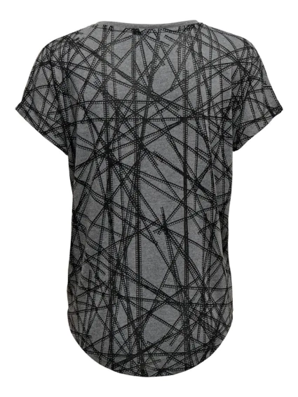 Футболка ONPNESIN CURVED BURNOUT SS TEE 15239786-Dark Grey Melange Only Play XS Темно-серый 15239786-Dark Grey Melang фото 2 — интернет-магазин Tapok