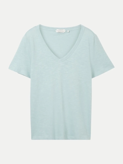 Футболка Organic cotton t-shirt 1041533ХХ30463 Tom Tailor L Голубой 1041533ХХ304463 фото 4 — интернет-магазин Tapok
